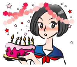 beautiful high school girl3 sticker #15079026