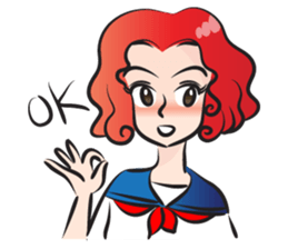 beautiful high school girl2 sticker #15079068
