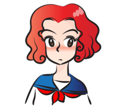 beautiful high school girl2 sticker #15079069