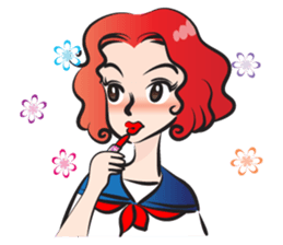 beautiful high school girl2 sticker #15079070