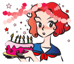 beautiful high school girl2 sticker #15079072