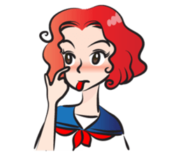 beautiful high school girl2 sticker #15079074
