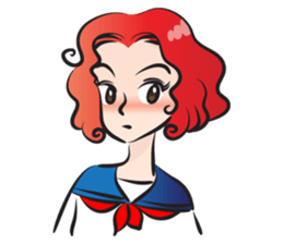 beautiful high school girl2 sticker #15079080