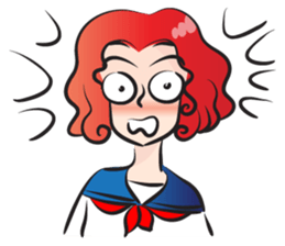 beautiful high school girl2 sticker #15079085