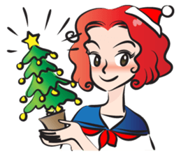 beautiful high school girl2 sticker #15079089