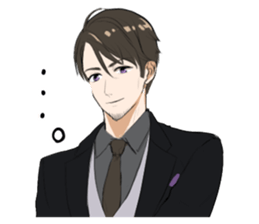 Leopard cat&Japanese Boy sticker #15079396