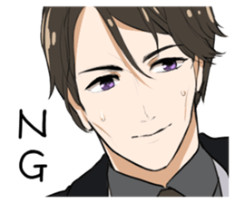 Leopard cat&Japanese Boy sticker #15079406