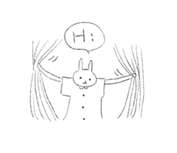 lovely lovely rabbits sticker #15079502