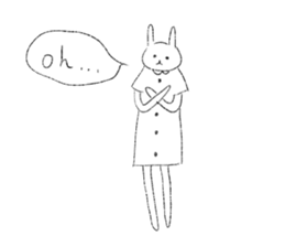 lovely lovely rabbits sticker #15079518