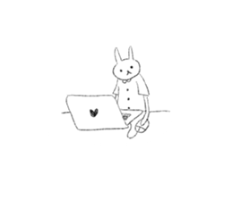 lovely lovely rabbits sticker #15079527