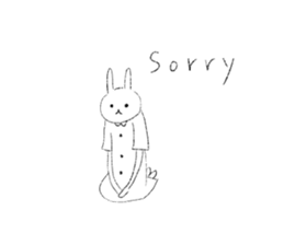 lovely lovely rabbits sticker #15079530