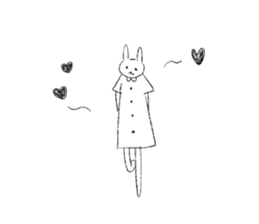 lovely lovely rabbits sticker #15079533