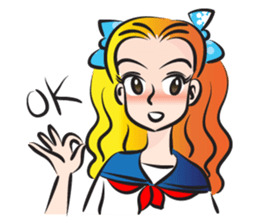 beautiful high school girl4 sticker #15080309