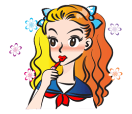 beautiful high school girl4 sticker #15080310
