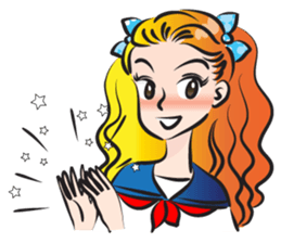 beautiful high school girl4 sticker #15080311