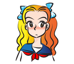 beautiful high school girl4 sticker #15080312