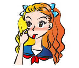 beautiful high school girl4 sticker #15080315