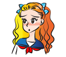 beautiful high school girl4 sticker #15080319