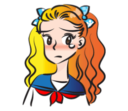 beautiful high school girl4 sticker #15080325