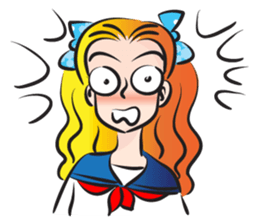 beautiful high school girl4 sticker #15080326