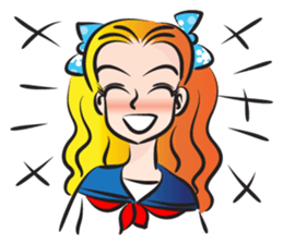 beautiful high school girl4 sticker #15080327