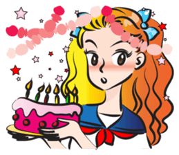 beautiful high school girl4 sticker #15080329