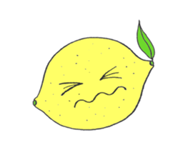 Funny Fruits Face sticker #15080908