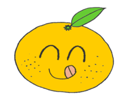 Funny Fruits Face sticker #15080909