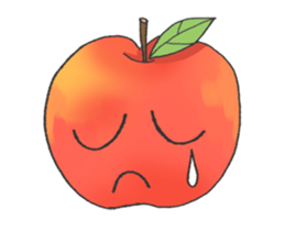 Funny Fruits Face sticker #15080910