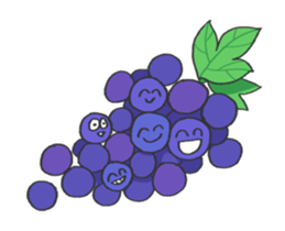 Funny Fruits Face sticker #15080911