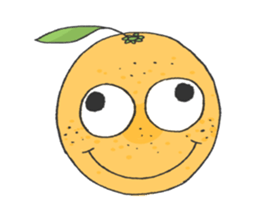 Funny Fruits Face sticker #15080912