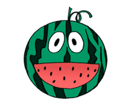 Funny Fruits Face sticker #15080914