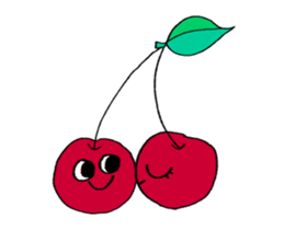 Funny Fruits Face sticker #15080915