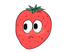 Funny Fruits Face sticker #15080916