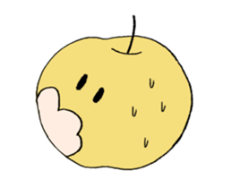 Funny Fruits Face sticker #15080921