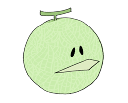 Funny Fruits Face sticker #15080922