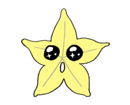 Funny Fruits Face sticker #15080927