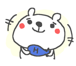 Name H cute bear stickers! sticker #15081953