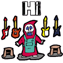 KM Skull Rock sticker #15082213