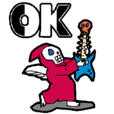 KM Skull Rock sticker #15082217