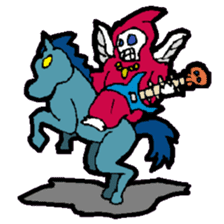 KM Skull Rock sticker #15082220