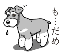 Wanko-Biyori miniature schnauzer sticker #15082463