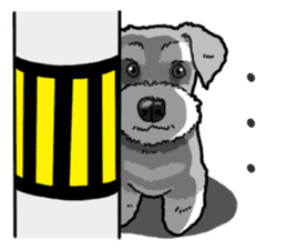 Wanko-Biyori miniature schnauzer sticker #15082479