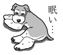 Wanko-Biyori miniature schnauzer sticker #15082497