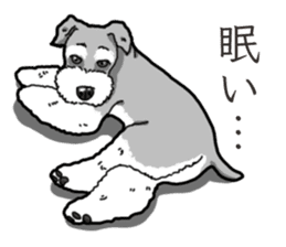 Wanko-Biyori miniature schnauzer sticker #15082497