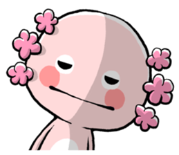 Cute Pink Axolotl sticker #15083135