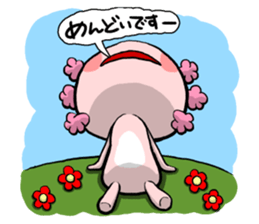 Cute Pink Axolotl sticker #15083142