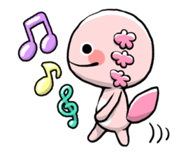 Cute Pink Axolotl sticker #15083147