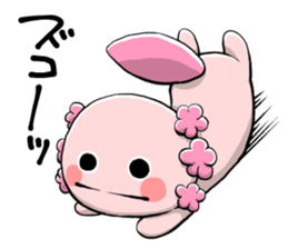 Cute Pink Axolotl sticker #15083150