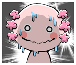 Cute Pink Axolotl sticker #15083154